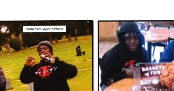 Jayson Jack wearing the sweatshirt found in his room and seen worn on the shooter. (Photo from charging documents)