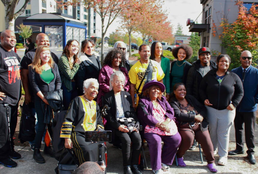 <p>All of the descendants of John and Mary Conna who were present gathered for a group photo after the festivities. Photo by Keelin Everly-Lang / The Mirror</p>