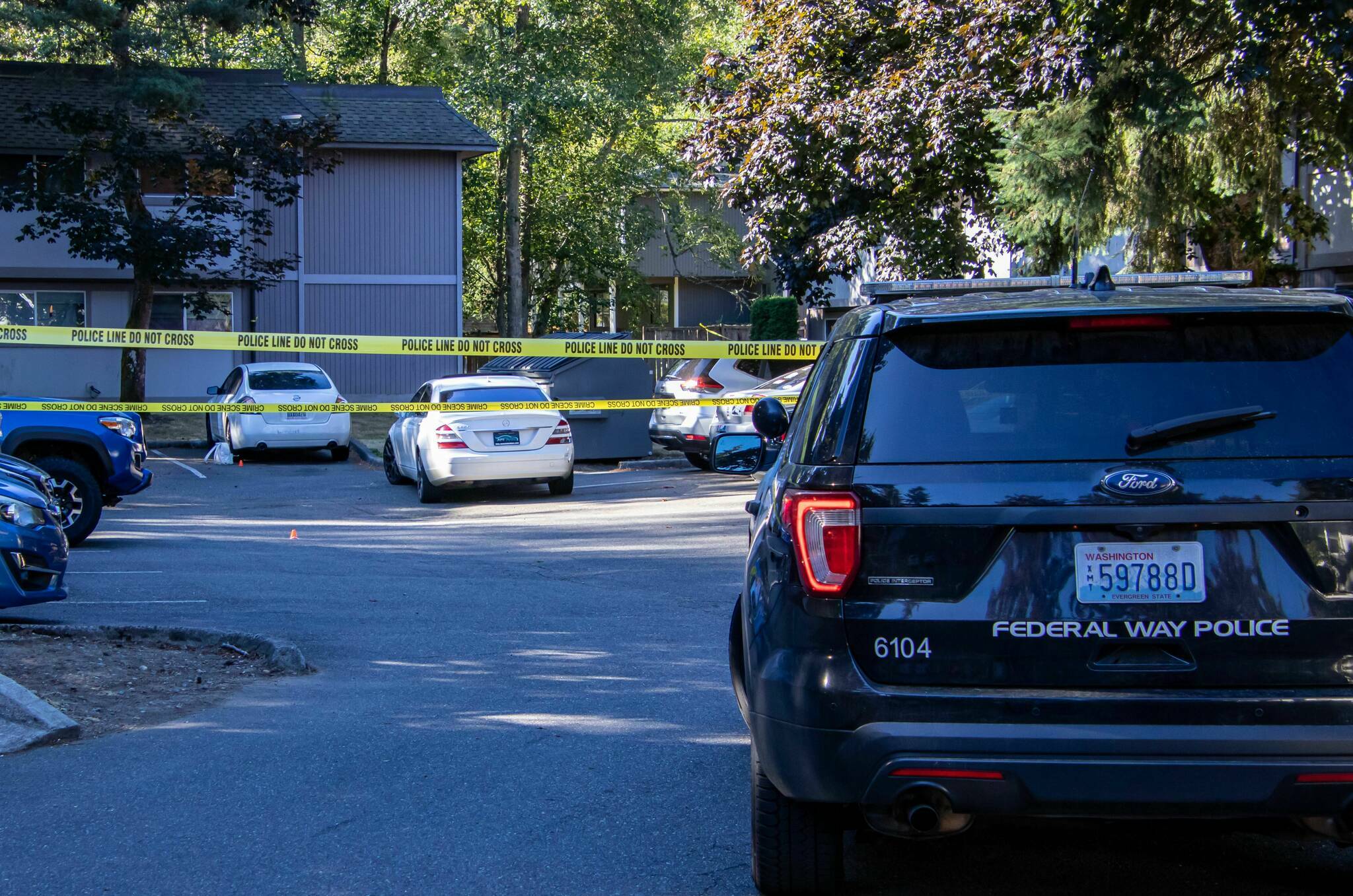 Photo of the crime scene from previous Mirror article. Photo courtesy of South Sound News