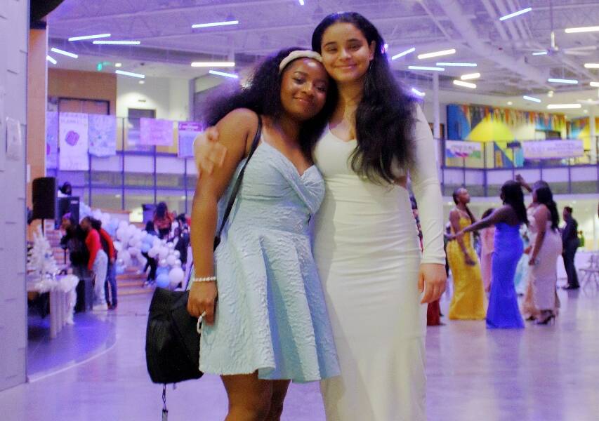 Fiona Okech, Youth Director and Buthaina Al Habsi, Management Consultant of AYDEPI at their annual event in 2023. Photo by Keelin Everly-Lang / The Mirror