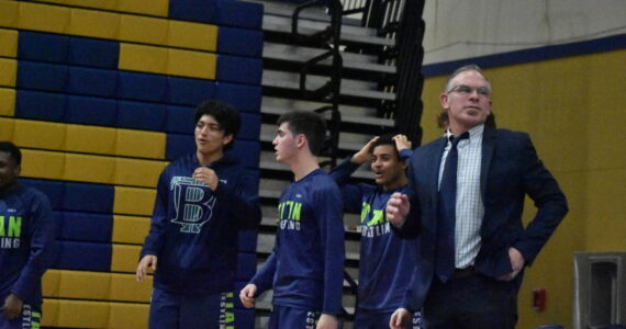 Head Coach Brett Lucas looks on as his Titans defeated Decatur. Ben Ray / The Mirror