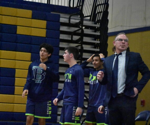 Head Coach Brett Lucas looks on as his Titans defeated Decatur. Ben Ray / The Mirror