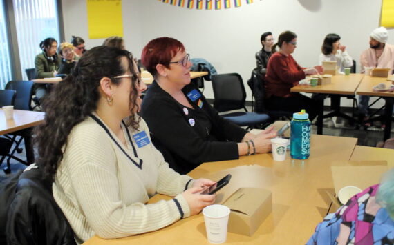 Photo by Keelin Everly-Lang / the Mirror.
The LGBTQIA Task Force meeting on Jan. 15 at the Federal Way Hub.