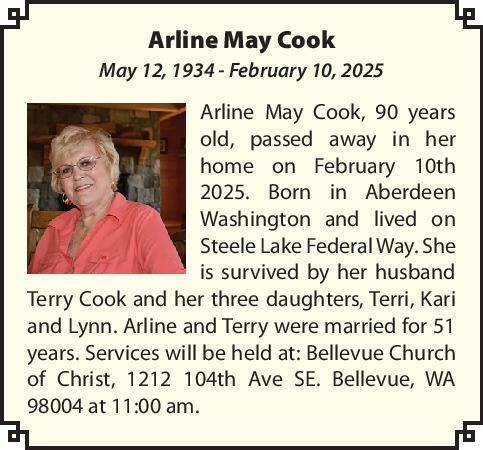 Arline May Cook | Obituary